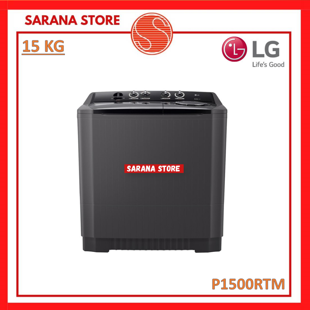 LG Mesin Cuci 2 Tabung 15kg - P1500RTM