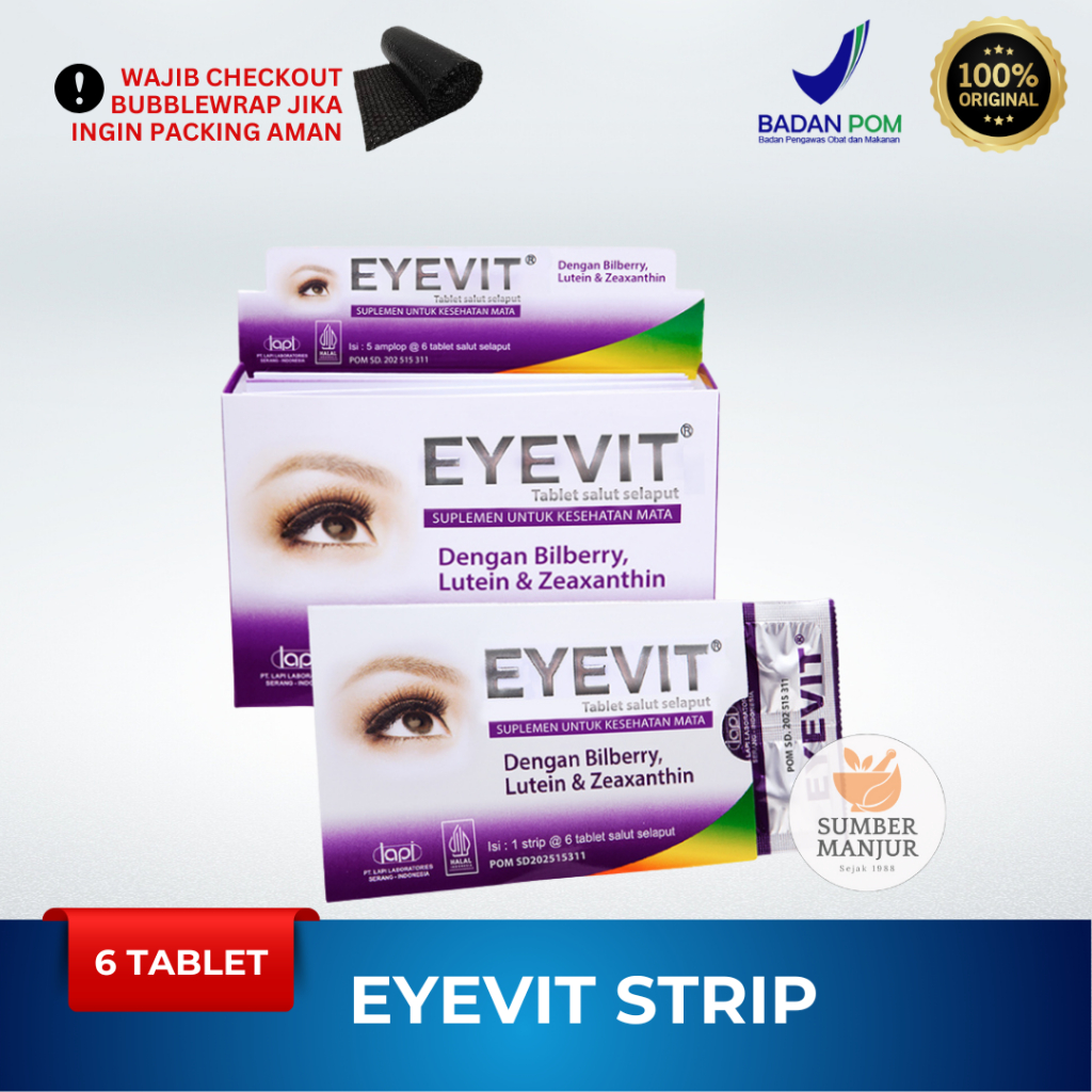 EYEVIT STRIP ISI 6 TABLET / VITAMIN MATA MINUS