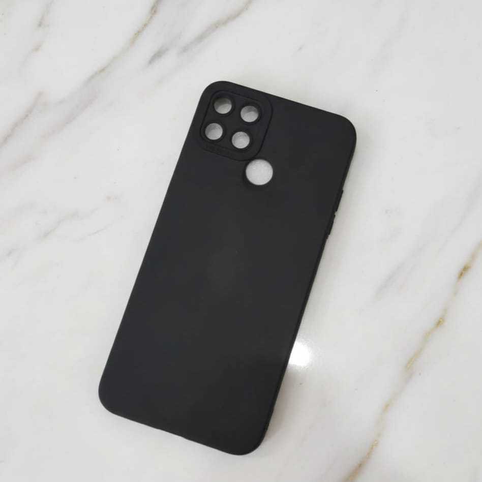 Softcase Black Matte Case Realme C11 , Realme C12 / Realme C25 , Realme C15 Case Silikon Hitam Polos