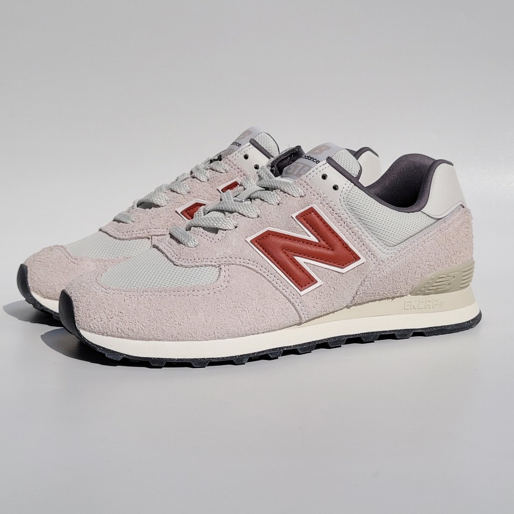 New Balance NB 574 Original 100% Ori BNIB White Red Sepatu Casual Pria Sneakers Sneaker