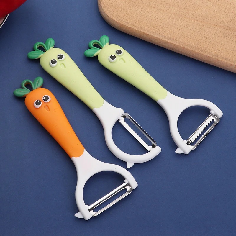 Peeler Gagang Wortel Tajam Pisau Pengupas Kulit Buah Sayuran Peeler Tunggal