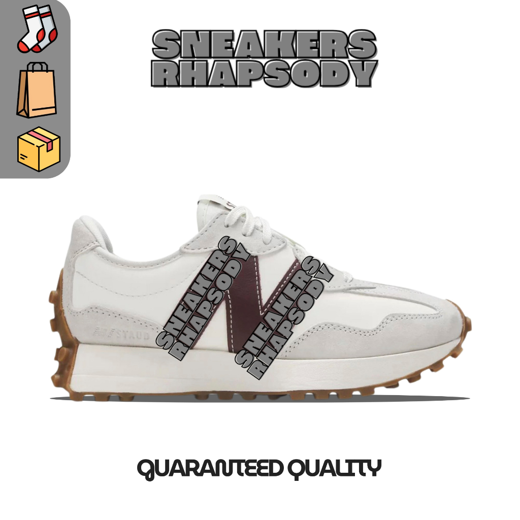 Sepatu Sneakers 327 Staud Burgundy - SneakerdRhapsody