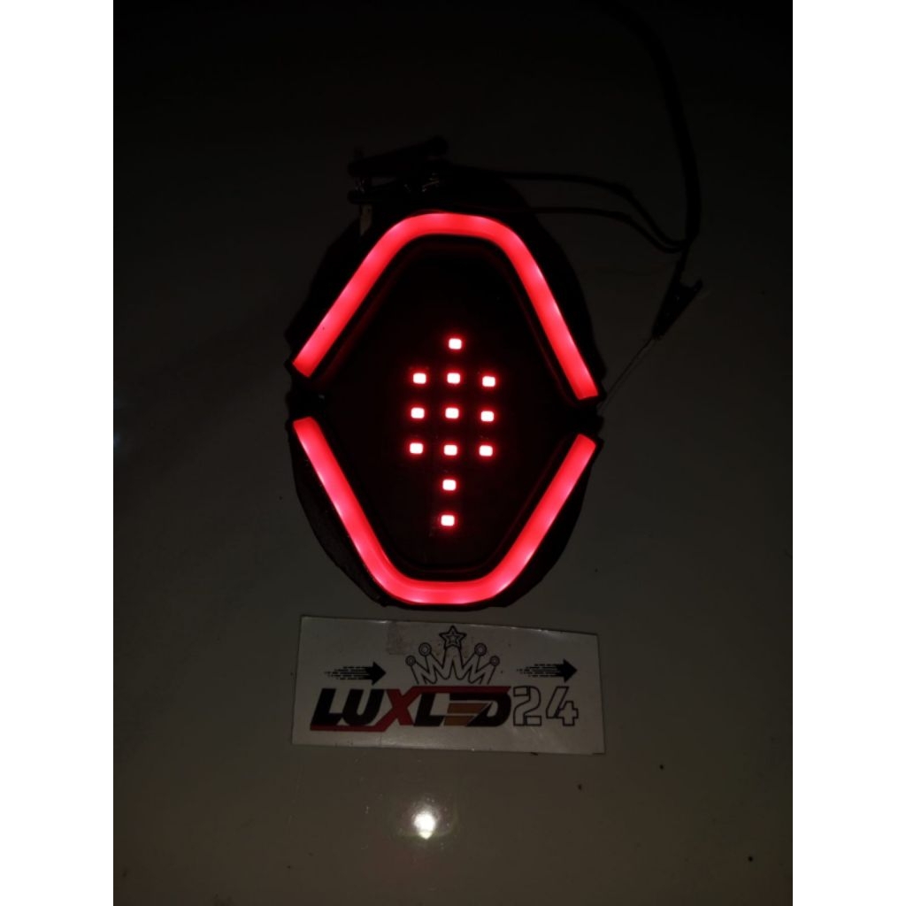 Variasi lampu belakang motor Fino fi, hanya lampu tanpa mika