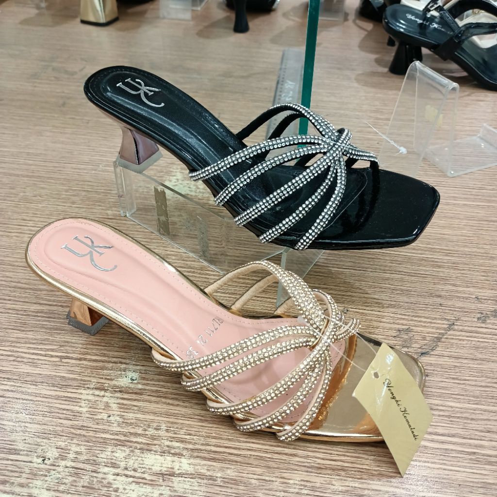 sandal wanita pesta heels 5cm YONGKI KOMALADI original