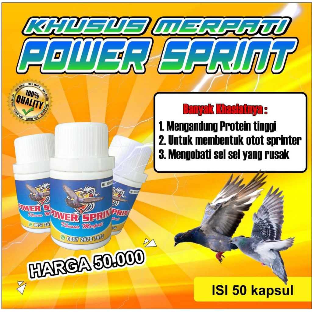 Suplemen pembentukan otot Merpati 9 Naga