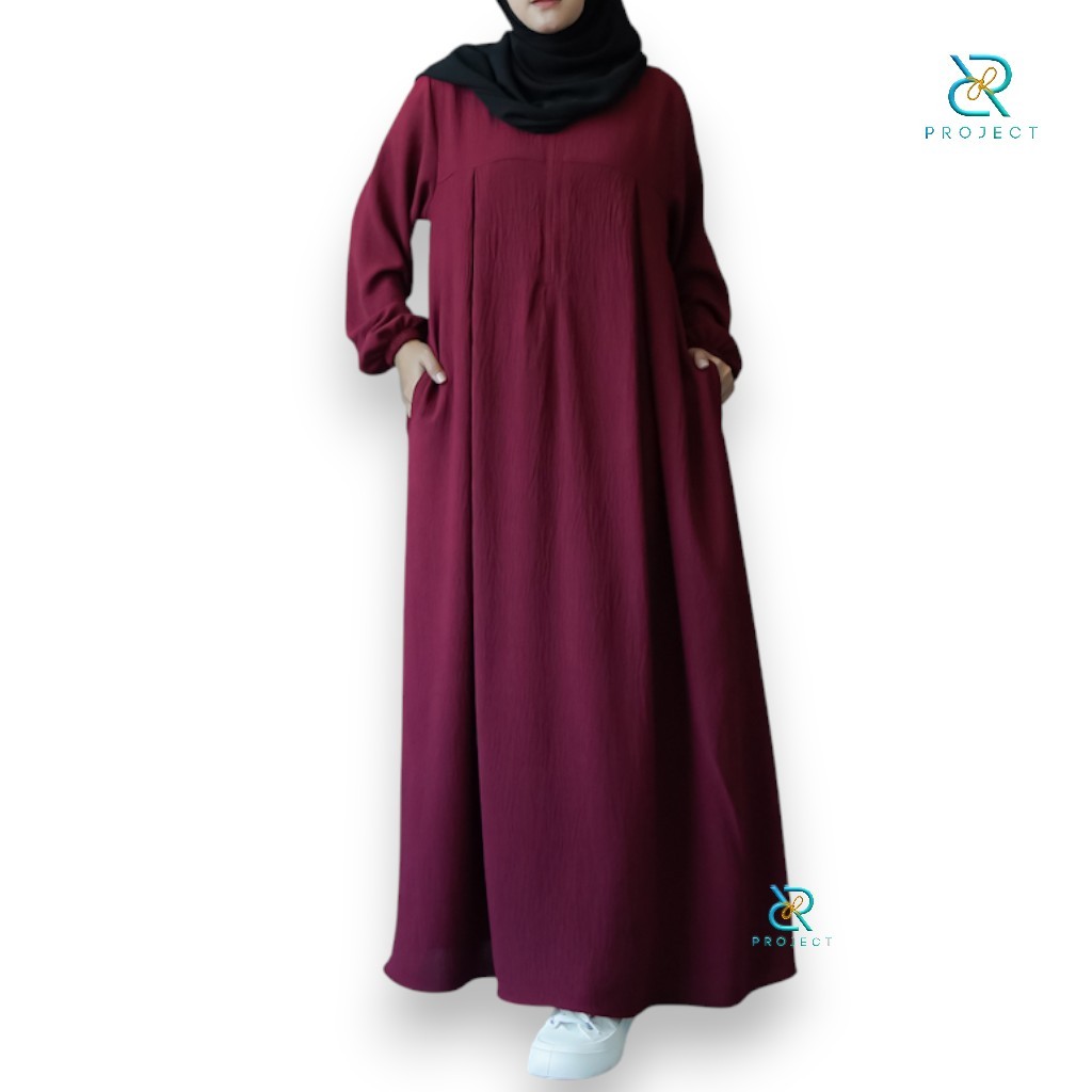 D&R PROJECT _ Acc GAMIS SYARI FASHION MUSLIM STYLISH MAURA DRESS GAMIS ELEGANT TERLARIS