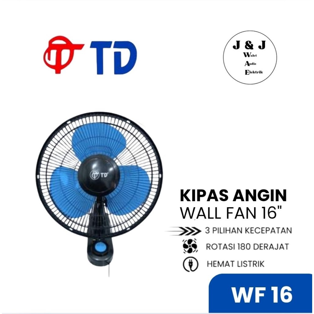KIPAS ANGIN DINDING 16 INCH TD KIPAS ANGIN WALL FAN 16 INCH