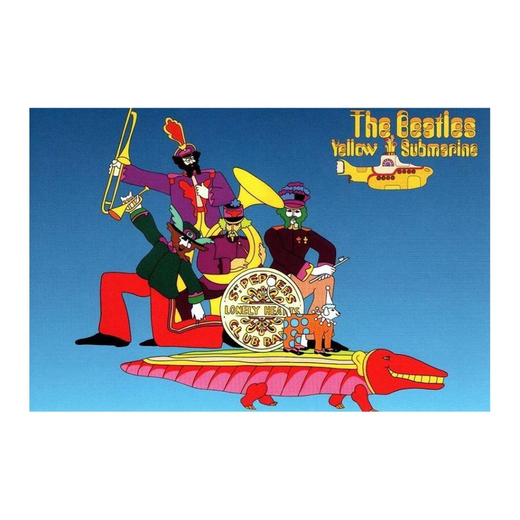 The Beatles - Yellow Submarine Postcard