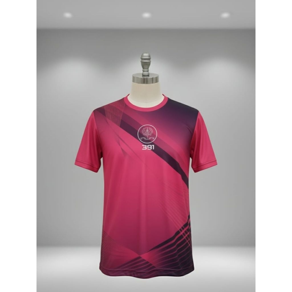 Baju/Kaos Tanpa Kerah Merah Akmil