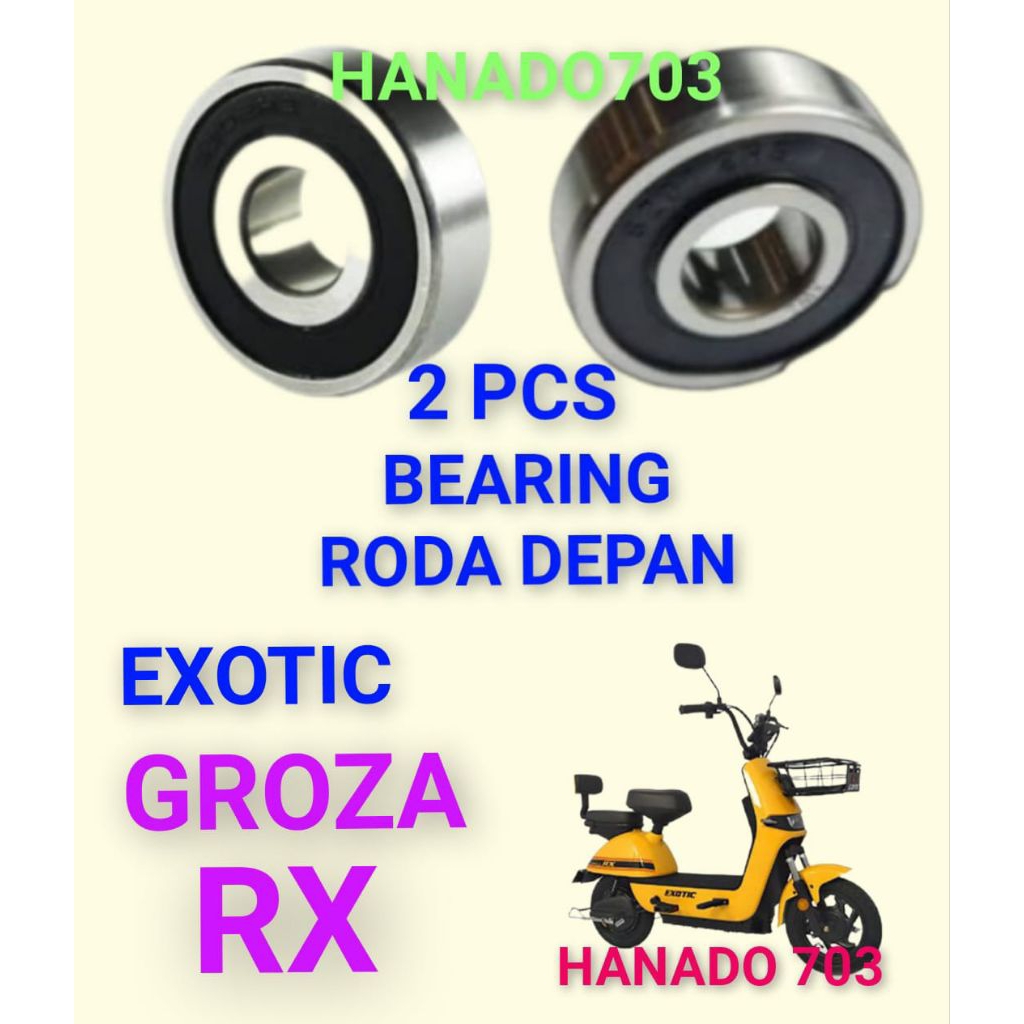 bearing roda depan exotic groza rx laker klahar roda depan sepeda listrik exotic groza rx