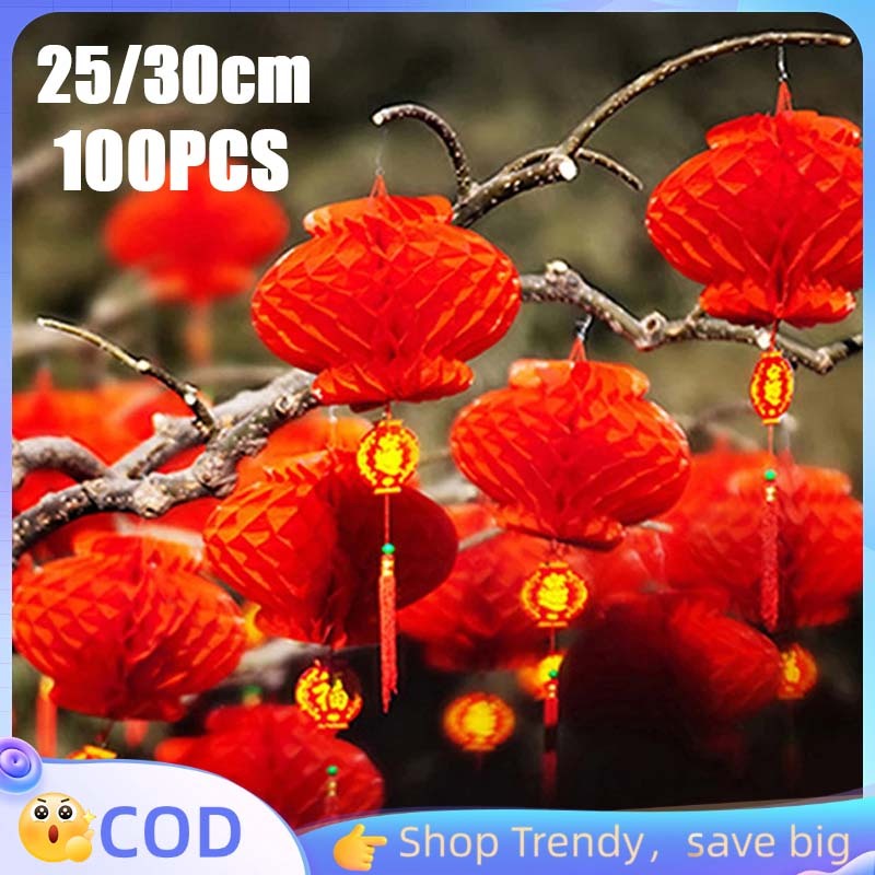 10pcs Lampion China Lampion Imlek Imlek Lampion Lampion China Gantung Lampion Nanas