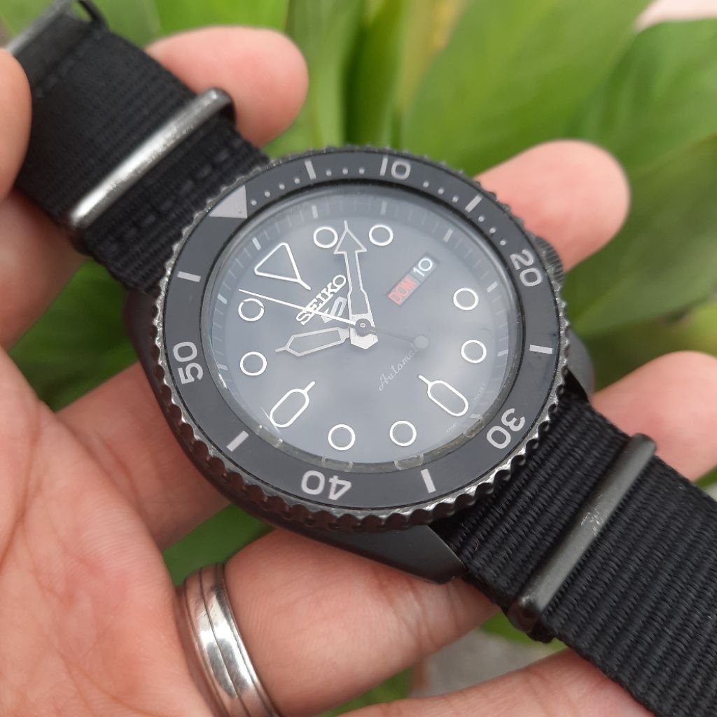 Seiko 5 Sports SRPD79K1 Blackout All Black 4R36-07G0 SRPD79