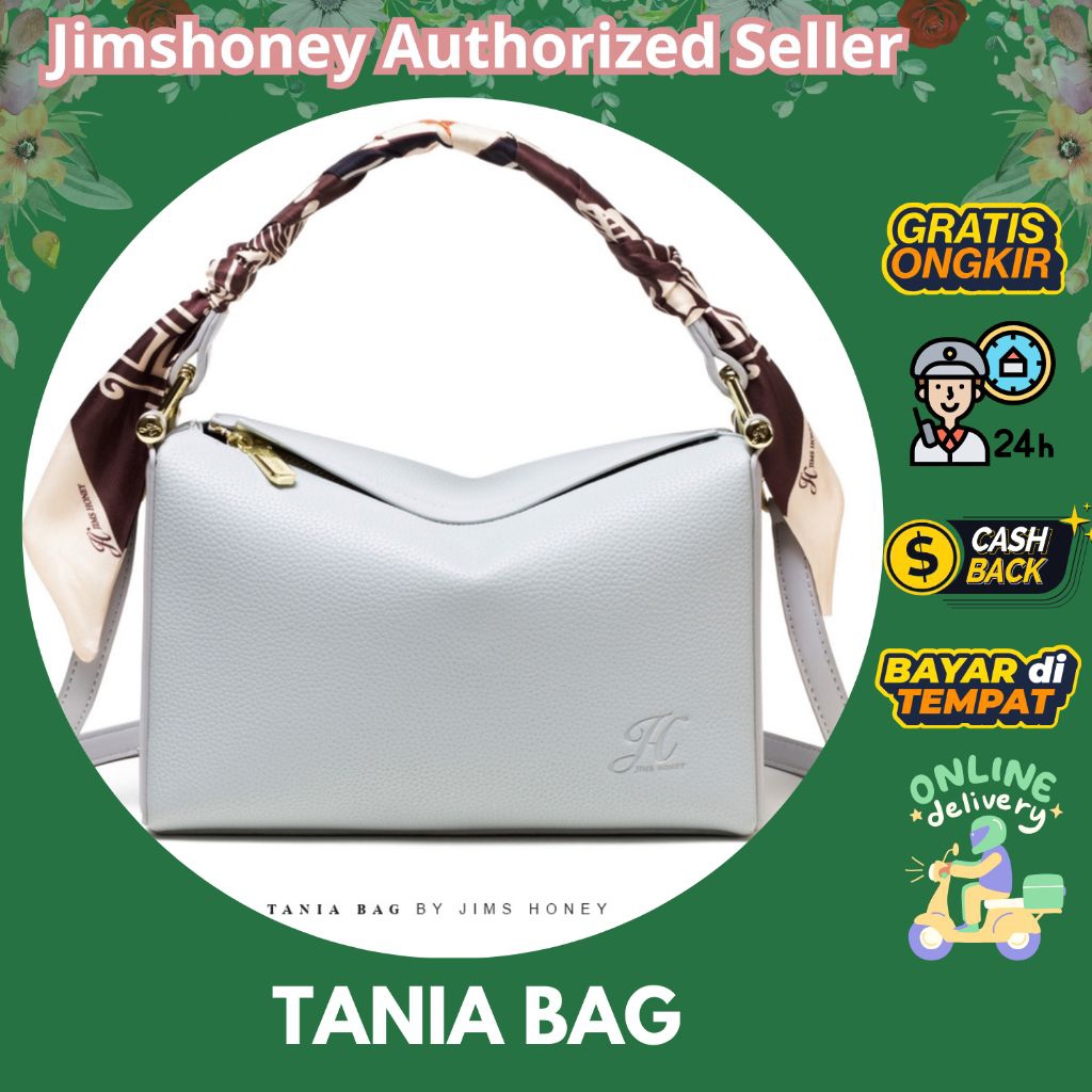 JIMS HONEY TANIA BAG tas selempang wanita Jimshoney Semarang FREE scarf balok persegi panjang muat b