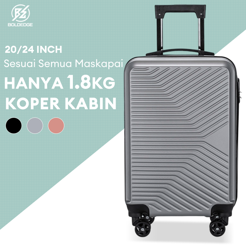 BoldEdge Koper 20/24 Inch Koper Travel Koper Kabin Hardcase Ringan ABS Bagasi