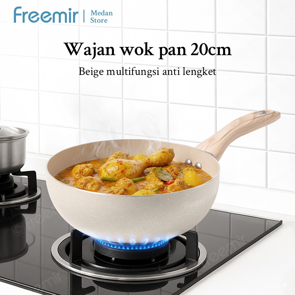 [Promo ] Special freemir wajan anti lengket 20cm Wajan Anti Lengket Serbaguna Foodgrade