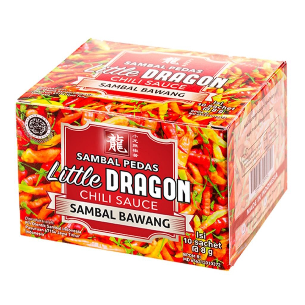 Little Dragon Sambal Bawang Sambal Instan Sachet 10 x 8g