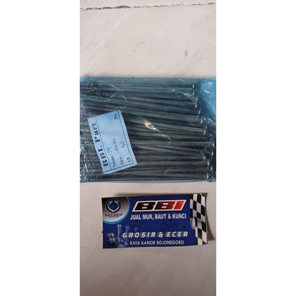 baut obeng jp4x110 baut6 panjang 11cm isi 50pcs