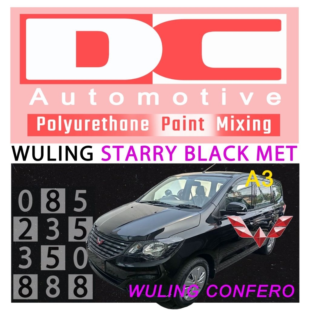 Cat PU Wuling Starry Black Metallic A3
