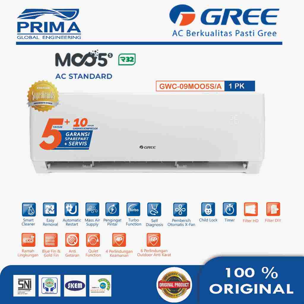 AC Gree 1 PK GWC 09M005S/A Standard Series