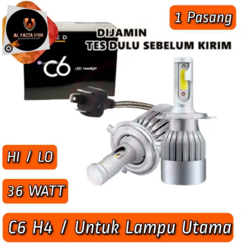 Lampu Utama Mobil | Lampu Led headlight Socket H4 (Jauh Dekat) Avanza / Xenia / Jazz / Vios / Yaris