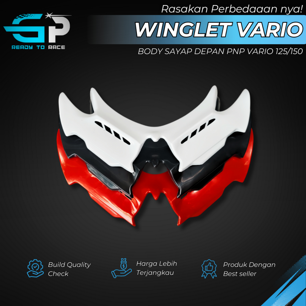 WINGLET BODY DEPAN VARIO WINGLET VARIO 125/150 WINGLET VARIO PLASTIK WINGLET VARIO WINGLET PLASTIK