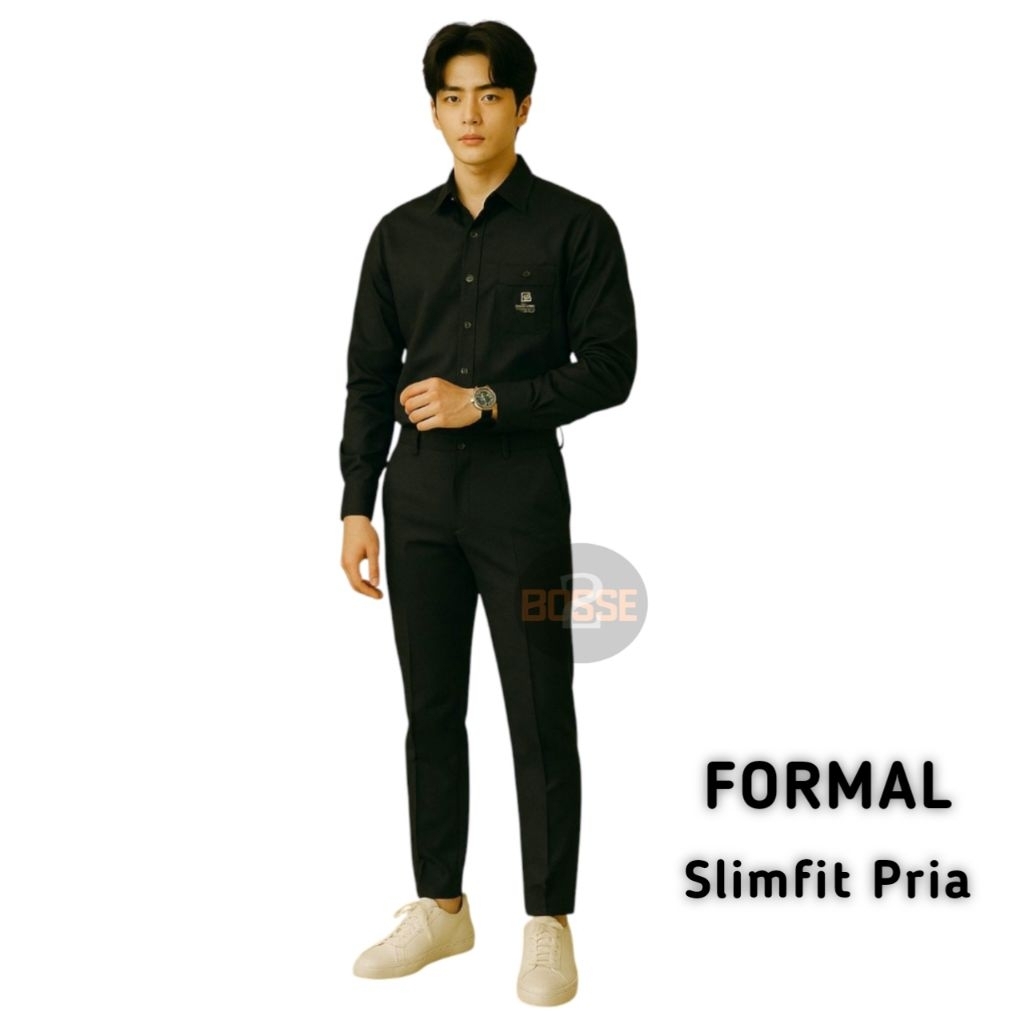 -Bosse2- Celana Pria Formal Slimfit Panjang/ Celana Formal Pria/ Celana Panjang Formal
