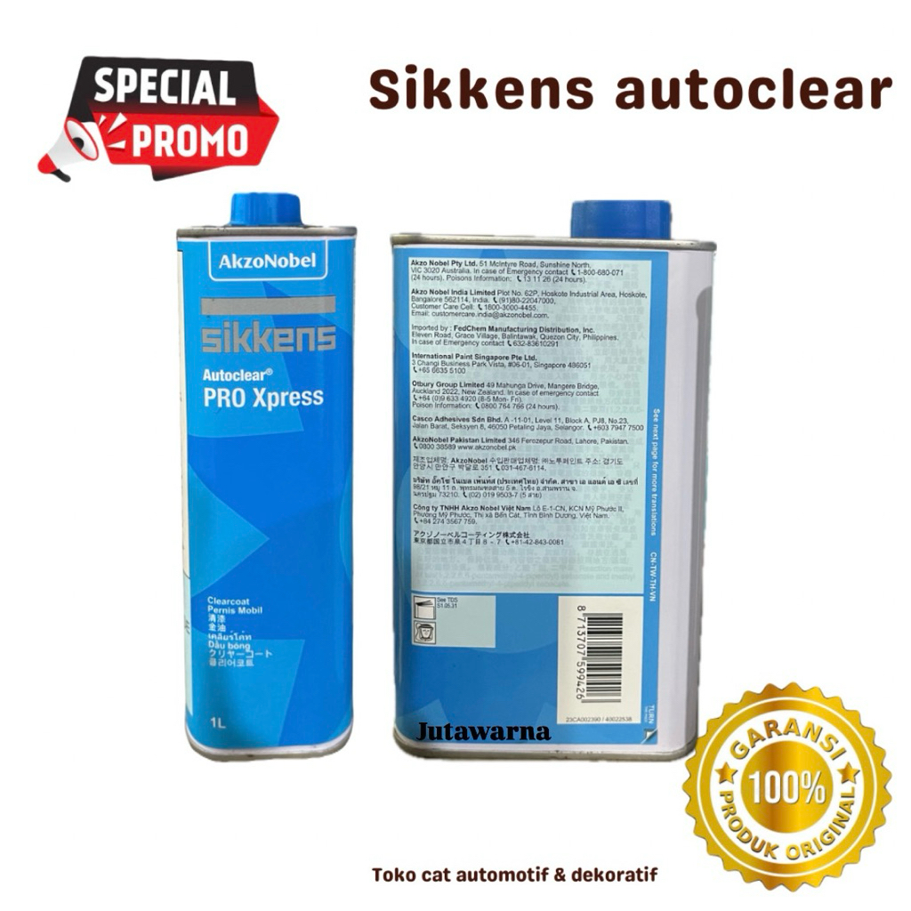 Akzonobel Sikkens autoclear Pro Xpress pernis mobil clearcoat