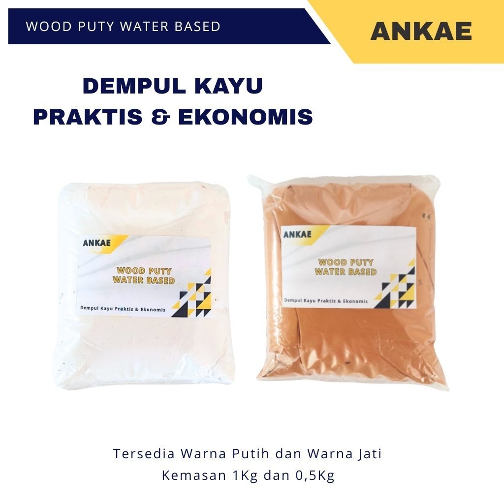 Dempul Kayu Jati Mahoni Siap Pakai Kemasan 1kg