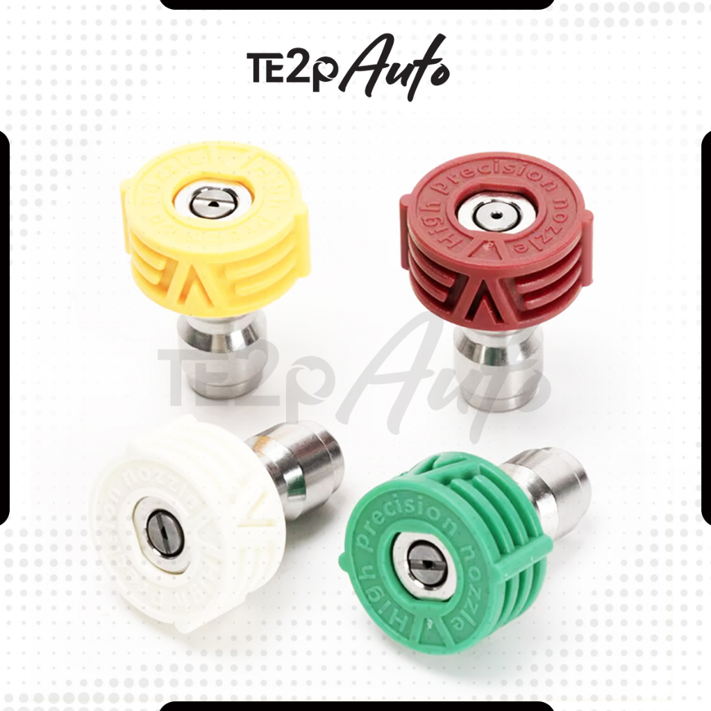 NEW PRODUCT TE2P AUTO NOZZLE TIP SET 4PCS MODE SEMPROT 0 15 25 40 QUICK RELEASE 1/4" ADAPTOR SIZE