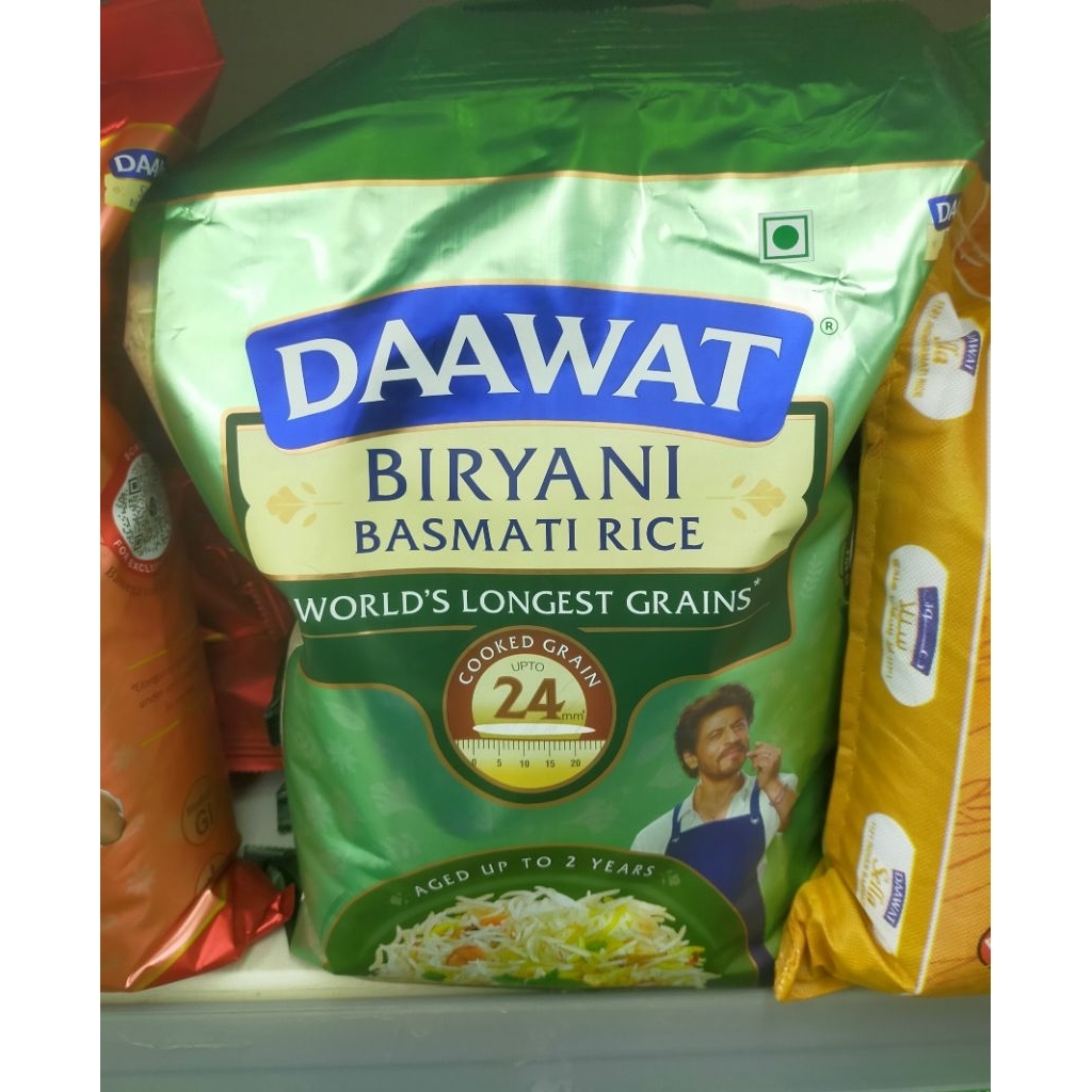 Daawat basmati rice Biryani beras India 5kg