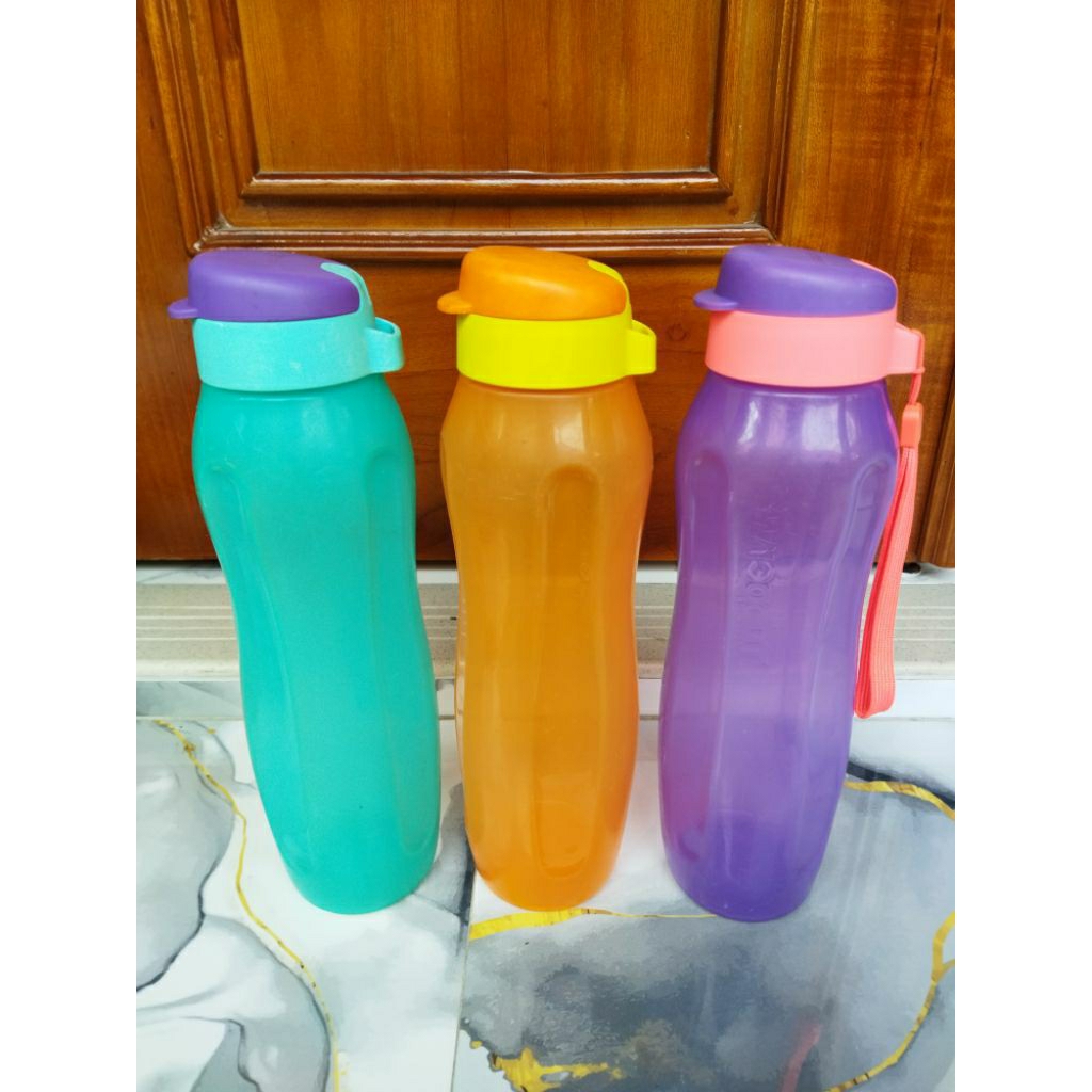 botol minum remaja dewasa eco fashion 1 liter tupperware second preloved