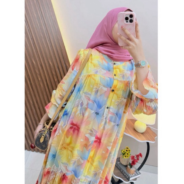 DISKON CANDY OUTFITKU - ROSELLA GAMIS RAYON DIAMOND JUMBO LD 120 ADEM LEMBUT DAILY DRESS NYAMAN