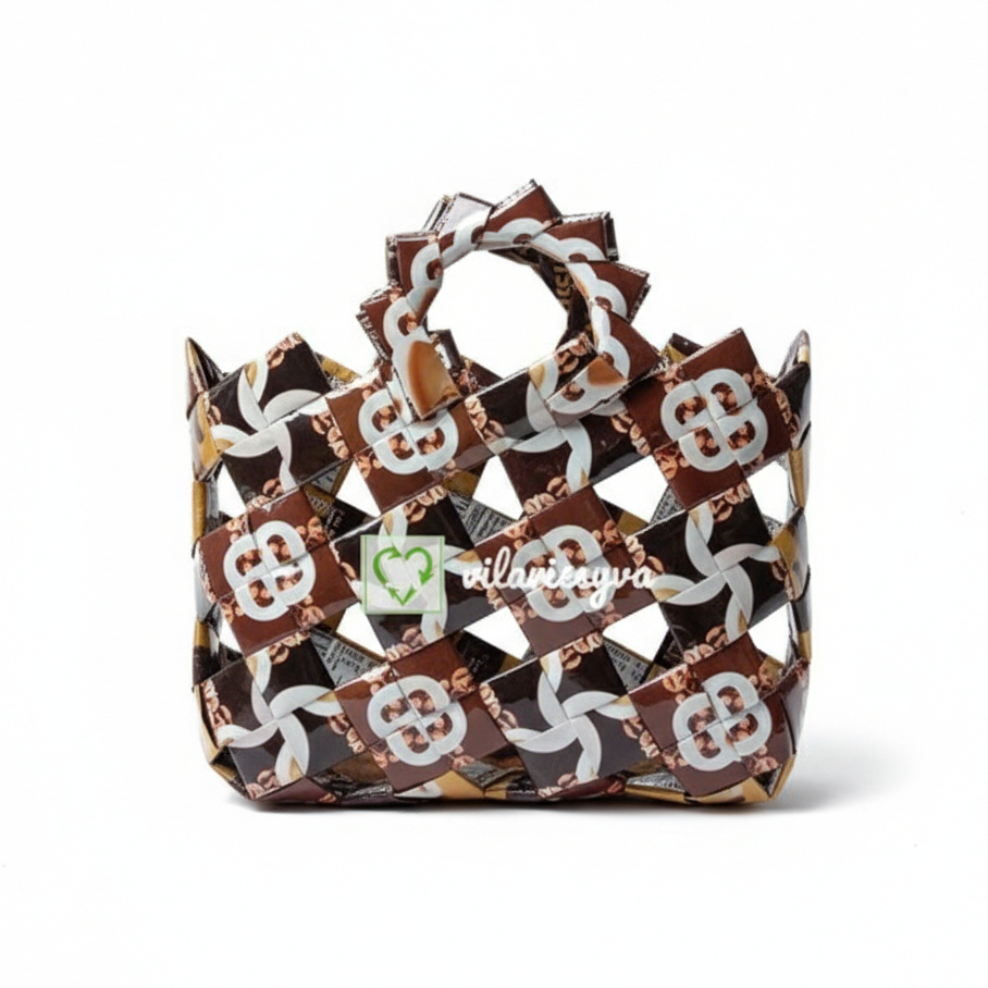 Kerajinan Tas Dari Bungkus Kopi ABC | Tas Dari Bungkus Kopi ABC | Kerajinan Anyaman