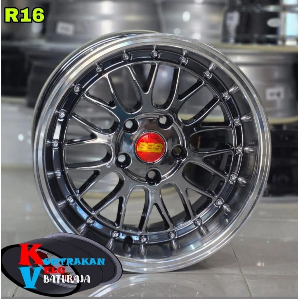 Velg BBS LM R16 Black Chrome 5x114 ( INNOVA ERTIGA RUSH TERIOS XPANDER DLL)
