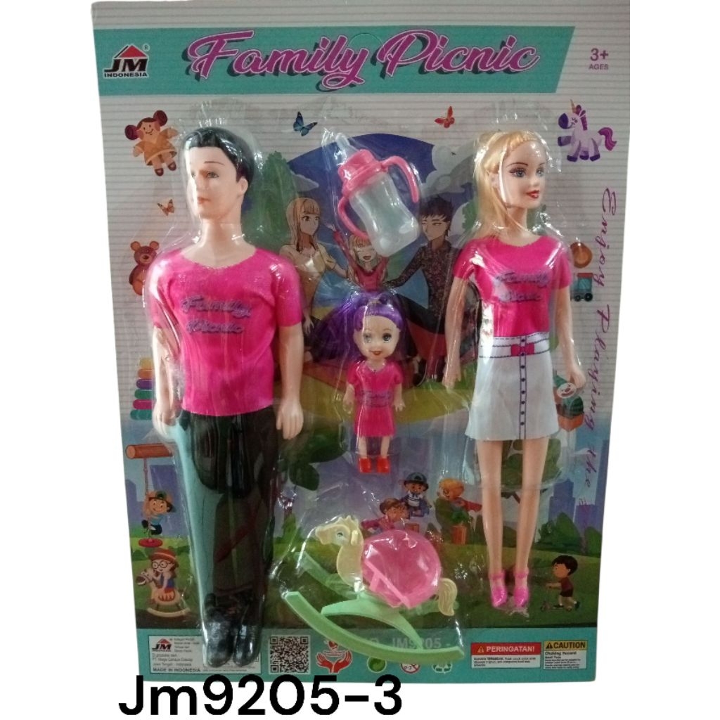 BONEKA KELUARGA BARBRBIE FAMILY PIKNIKK JM9205-3