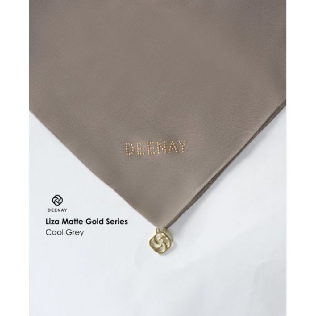 Hijab Deenay Polos Liza Matte Cool Grey