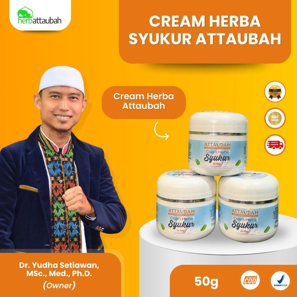 Cream Oles Herba Syukur Attaubah 50gr Mengatasi Pegal Nyeri Otot Dan Gatal | Cream Pegal dan Nyeri S