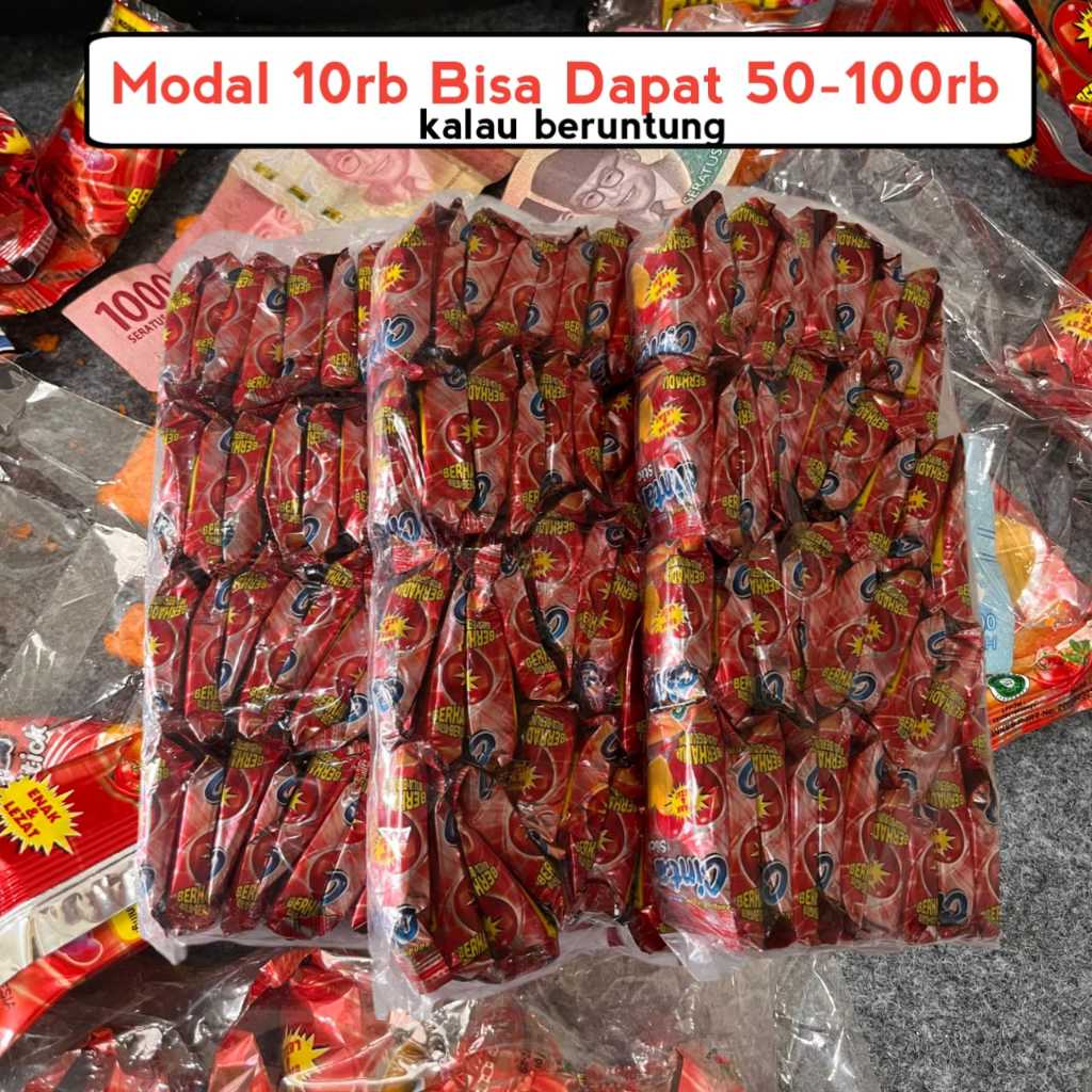 snack ciki anak cinta snack jadul berhadiah uang dan emas jika beruntung isi 80 pcs rasa gurih
