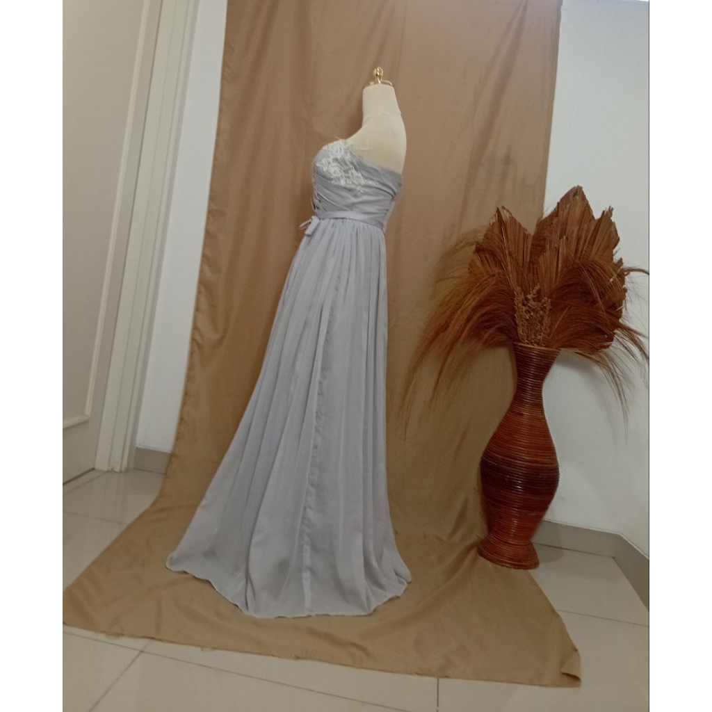 sewa gaun abu-sewa gaun mama-sewa famili gown-sewa famili partai dress