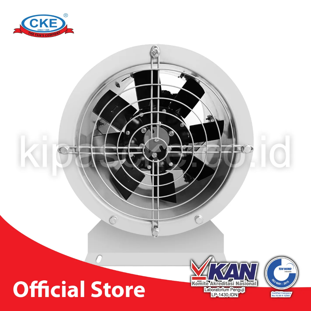 Axial Fan Direct CKE 12 Inch AXD-3.15#GLV/8/0.37/4-HJ Drum Blower Gedung Industri