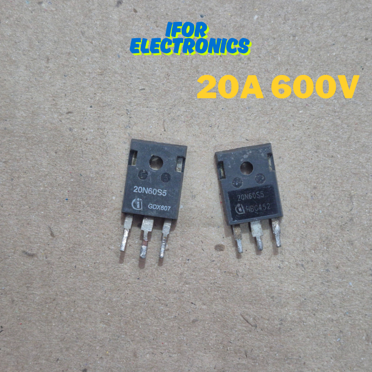 MOSFET CABUTAN 20N60 20A 600V 2060 N 60 N-CHANNEL PENGGANTI MOSFET POWER SUPPLY