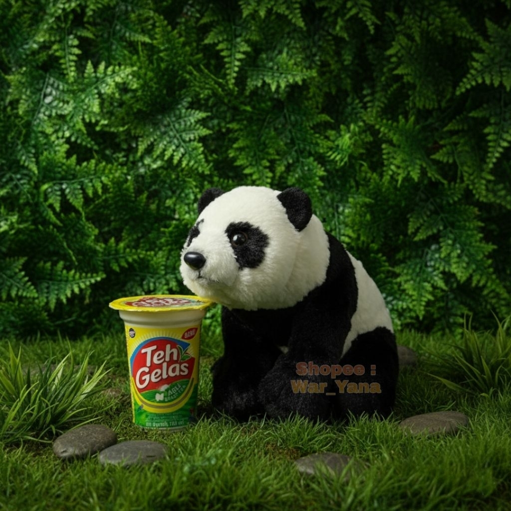 Boneka Panda Import Original WILD REPUBLIC Second PL Preloved Plush Toys Stuffed Toy Stuff wild Anim