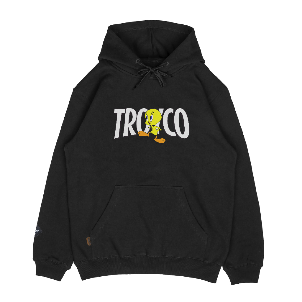 Troy Company Pullover Hoodie Black Tweety - Hoodie Hitam KH 3320