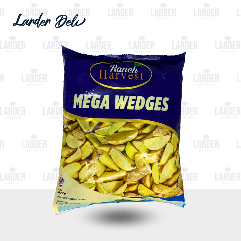 Ranch Harvest Potato Mega Wedges 1kg Premium Ranch Harvest