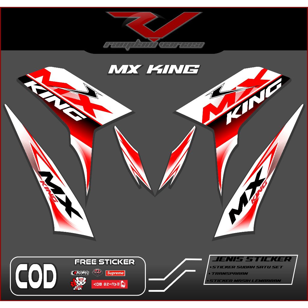 STRIPING JUPITER MX KING/STIKER VARIASI MX KING 150/STRIPING MOTOR MX KING 150 KEREN