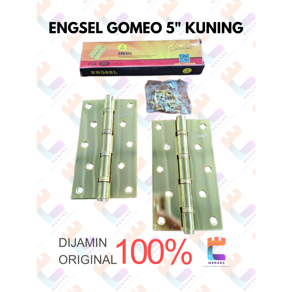 Engsel Jendela Engsel Pintu Rumah GOMEO 5 inch KUNING