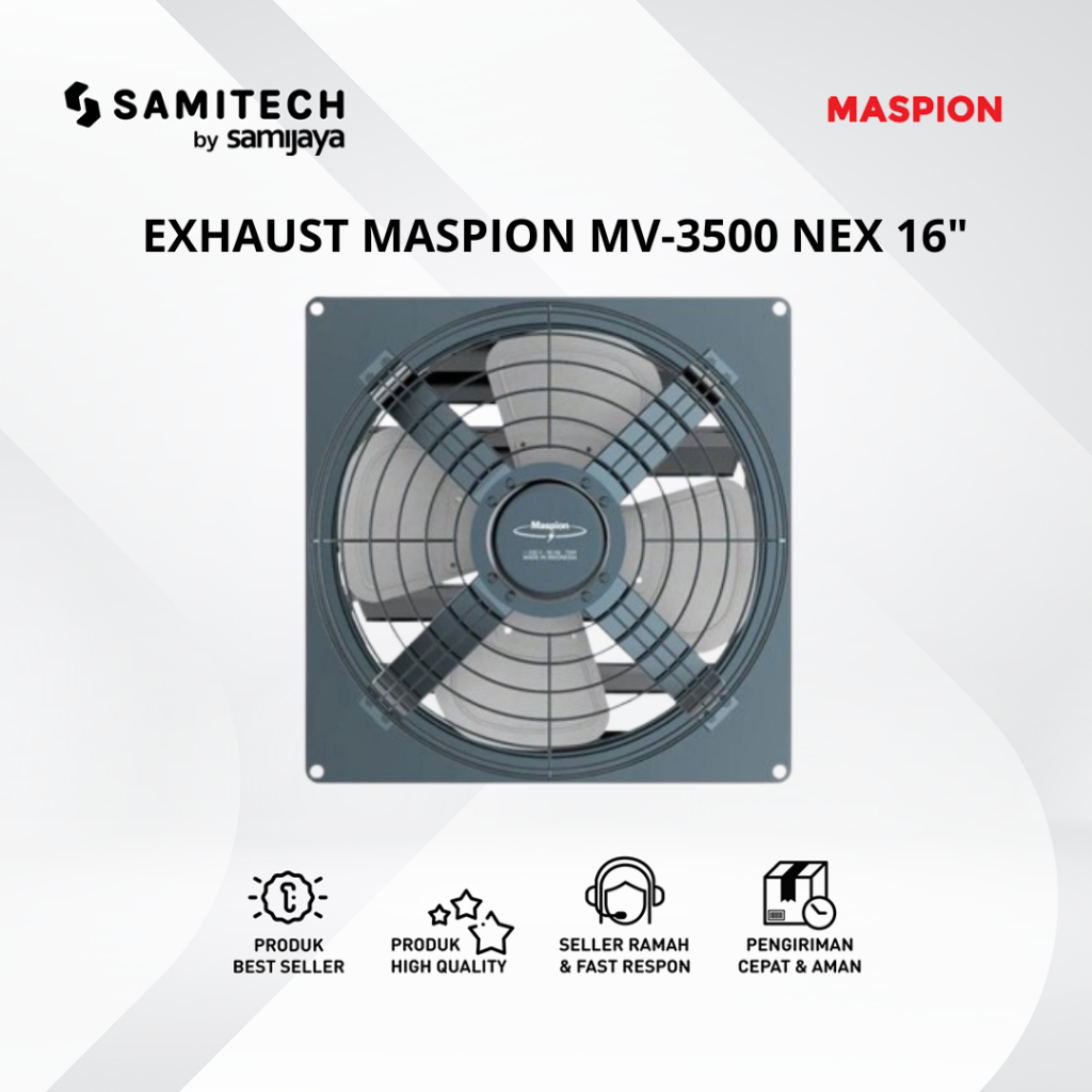 MASPION Exhaust Fan 16 Inch MV-3400NEX 4 Inch Blower