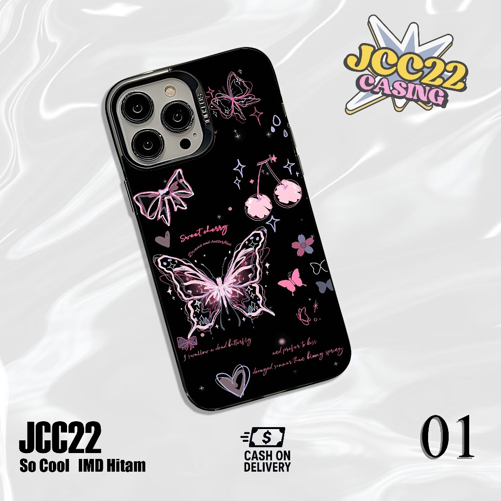 Casing Wanita Case Aesthetic kekinian Black Butterfly Cool For Vivo Y33S Y12I Y100 Y22S Y36 Y36 Y21S