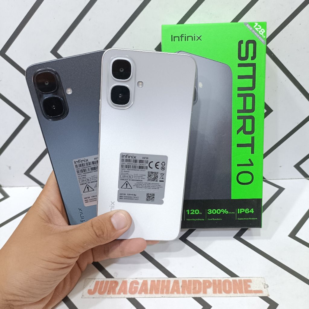 INFINIX SMART 10 4/128GB 4/64GB 3/64GB HP BEKAS SECOND FULLSET