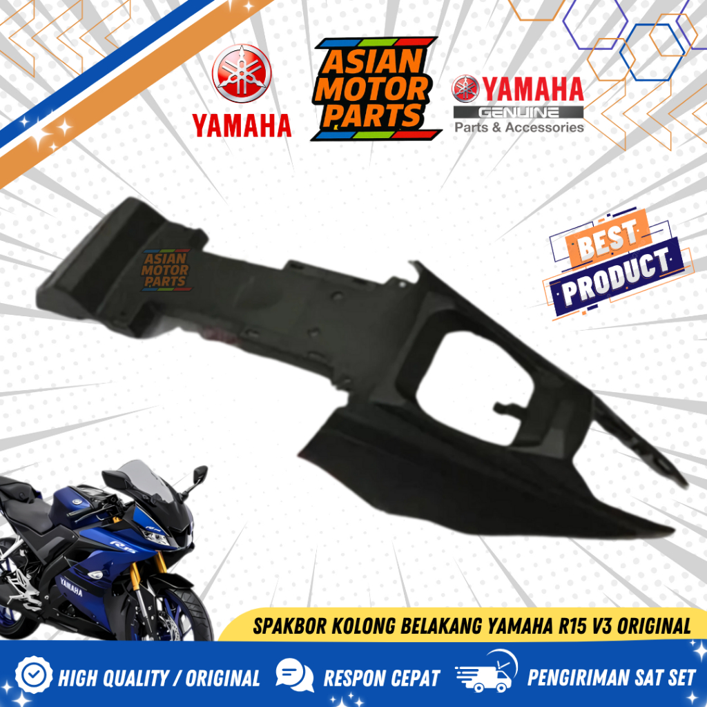 Spakbor slebor kolong bagian belakang R15 V3 original asli YGP